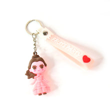 Cute Cartoon Silicone 3D Key Chain with Metal Hook & Strap (Pack of 1 / Mix Design)