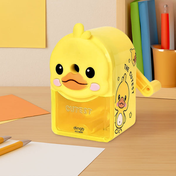 Plastic Cutest Duck Pencil Sharpener (1 Pc)